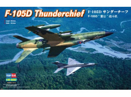 Сборная модель 1/48 Американский истребитель-бомбардировщик Рипаблик Ф-105 «Тандерчиф» ХоббиБосс