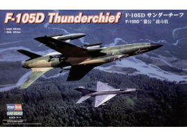 обзорное фото Збірна модель американського винищувача F-105D Thunderchief Літаки 1/48