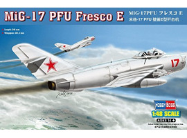 обзорное фото Сборная модель истребителя MiG-17 PFU Fresco E Самолеты 1/48