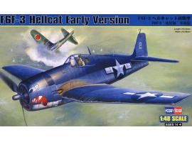 обзорное фото Buildable model of the American fighter F6F-3 Hellcat Early Version Aircraft 1/48