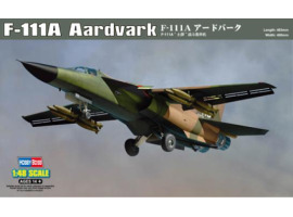 обзорное фото Buildable model of the American F-111A Aardvark bomber Aircraft 1/48