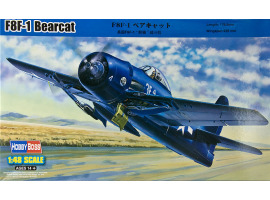 Buildable model of the F8F-1 Bearcat fighter