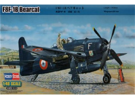 Buildable model of the F8F-1B Bearcat fighter