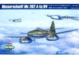 обзорное фото Сборная модель немецкого истребителя  Messerschmitt Me 262 A-1a/U4 Самолеты 1/48