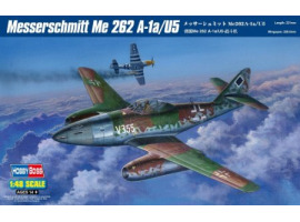 обзорное фото Buildable model of the German fighter Me 262 A-1a/U5 Aircraft 1/48