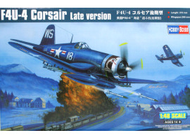 Buildable model of the American fighter F4U-4 Corsair Late version