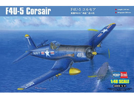 Buildable model of the American F4U-5 Corsair fighter