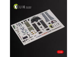 обзорное фото A-10C "Thunderbolt II" 3D decal interior for Italeri 1/48 KELIK K48018 3D Декали