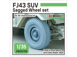 обзорное фото FJ43 SUV - Sagged Wheel Set (For AK Interactive) Колеса