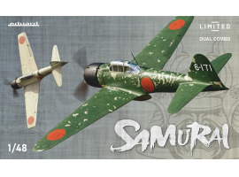обзорное фото Сборная модель 1/48 Самолет A6M3 Zero SAMURAI DUAL COMBO LIMITED Эдуад ED11168 Самолеты 1/48