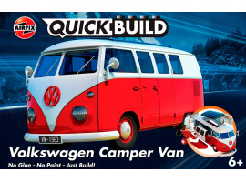 обзорное фото Сборная модель конструктор VW Camper Van красный QUICKBUILD Аирфикс J6017 Автомобили