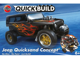 обзорное фото Збірна модель конструктор джип Quickbuild Jeep Quicksand Concept Airfix J6038 Автомобили