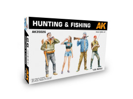 обзорное фото Збірна модель 1/35 Фігури Полювання та Риболовля AK-Interactive AK35026 Фігури 1/35