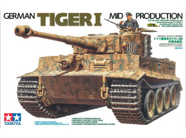 обзорное фото Збірна модель 1/35 Німецький Танк Tiger (середина виробництва) Tamiya 35194 Бронетехніка 1/35