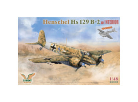 Сборная модель 1/48 Самолет Хеншель Hs 129 B-2 с интерьером Таком 48001 Сборная модель 1/48 Самолет Хеншель Hs 129 B-2 с интерьером Таком 48001
