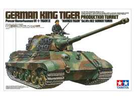 обзорное фото Збірна модель 1/35 німецький танк King Tiger Tamiya 35164 Бронетехніка 1/35