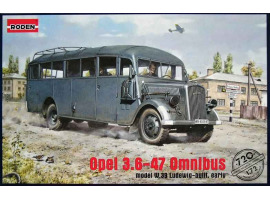 обзорное фото Немецкий штабной автобус Opel Blitz Omnibus Model W39. Автомобили 1/72