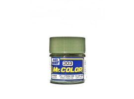 обзорное фото Green FS34102 semigloss, Mr. Color solvent-based paint 10 ml. (FS34102 Зелёный полуматовый) Нитрокраски