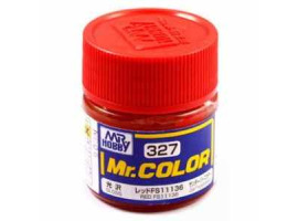обзорное фото  Red FS11136 gloss, Mr. Color solvent-based paint 10 ml /  Красный глянцевый Нитрокраски