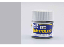 обзорное фото Light Gray FS36495, Mr. Color solvent-based paint 10 ml /  Светло-серый полуглянцевый Nitro paints