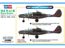обзорное фото Збірна модель літака US P-61B Black Widow Літаки 1/72