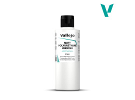 обзорное фото Матовий поліуретановий лак 200 ml Vallejo VAL27651 Лаки