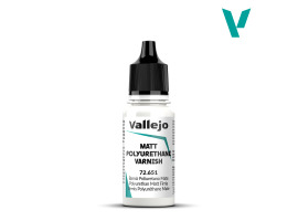 обзорное фото Матовий поліуретановий лак 18 ml Vallejo VAL72651 Лаки