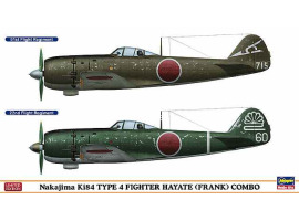 обзорное фото Збірна модель Nakajima Ki84 TYPE 4 FIGHTER HAYATE (FRANK) COMBO Літаки 1/72