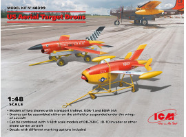 обзорное фото Збірна модель 1/48 Американський дрон з повітряною мішенню ICM 48399 БПЛА