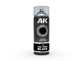 обзорное фото Fine Primer Black - Spray 400ml (Includes 2 nozzles) / Грунт черный в аэрозоле 400мл Краска / грунт в аэрозоле