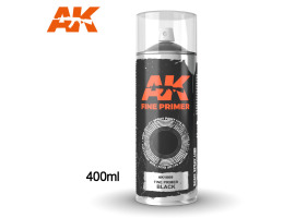 Fine Primer Black - Spray 400ml (Includes 2 nozzles) / Грунт черный в аэрозоле 400мл