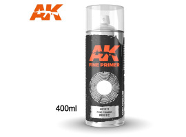 Fine Primer Grey - Spray 400ml (Includes 2 nozzles) / Грунт білий в аерозолі 400мл