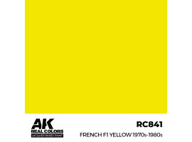 Alcohol-based acrylic paint French F1 Yellow 1970-1980 AK-interactive RC841