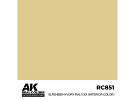 Alcohol-based acrylic paint Elfenbein-Ivory RAL 1001 AK-interactive RC850