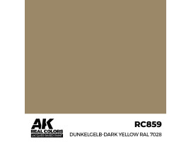 Alcohol-based acrylic paint Dunkelgelb-Dark Yellow RAL 7028 AK-interactive RC859