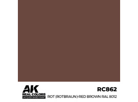 Акрилова фарба на спиртовій основі Red Brown / Червоно-коричневий RAL 8012 АК-interactive RC862