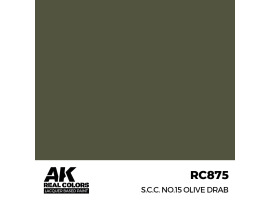 Alcohol-based acrylic paint S.C.C. No.15 Olive Drab AK-interactive RC875