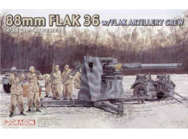 обзорное фото 88mm FLAK 36   w/FLAK ARTILLERY CREW Artillery 1/35