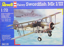 обзорное фото Fairey Swordfish Mk.I/III Літаки 1/72