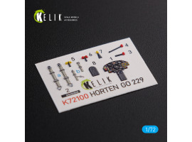 Horten Go 229 decal interior for Revell 1/72 KELIK K72100