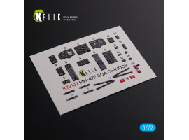 MH-47E decal interior for Italeri kit 1/72 KELIK K72102