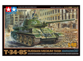 обзорное фото Scale model 1/48 Tank T-34-85 Tamiya 32599 Armored vehicles 1/48