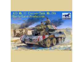обзорное фото Plastic model of the British tank "A13 Mk. I Cruiser Tank Mk. III" Armored vehicles 1/35
