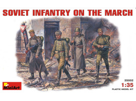 обзорное фото Советская пехота на марше Фигуры 1/35