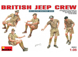 обзорное фото Британский экипаж джипа Figures 1/35