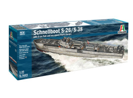 обзорное фото Scale model 1/35 Schnellboot S-26/S-38 Italeri 5625 Fleet 1/35