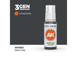 обзорное фото Акриловая краска DARK GREY – STANDARD / ТЕМНО-СЕРЫЙ АК-интерактив AK11022 Standart Color