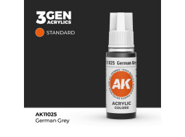 обзорное фото Акриловая краска GERMAN GREY – STANDARD / НЕМЕЦКИЙ СЕРЫЙ АК-интерактив AK11025 Standart Color