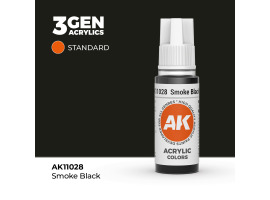 обзорное фото Acrylic paint SMOKE BLACK – STANDARD / BLACK SMOKE AK-interactive AK11028 General Color