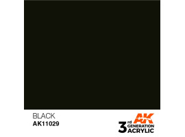 обзорное фото Акриловая краска BLACK – INTENSE / ЧЕРНЫЙ АК-интерактив AK11029 Standart Color